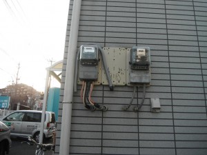 福岡市内太陽光事例電力メーター001